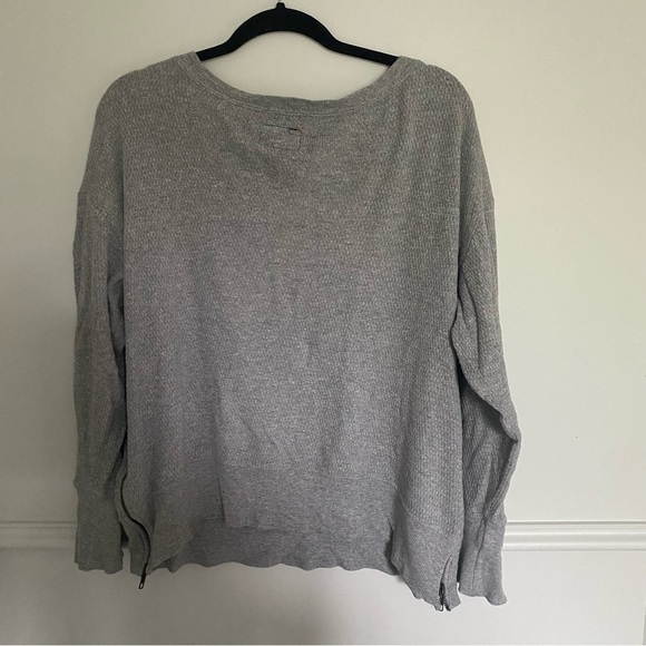 𝅺CURRENT / ELLIOT The Side Zip Stadium Sweatshirt Sz 2 - Picture 4 of 7